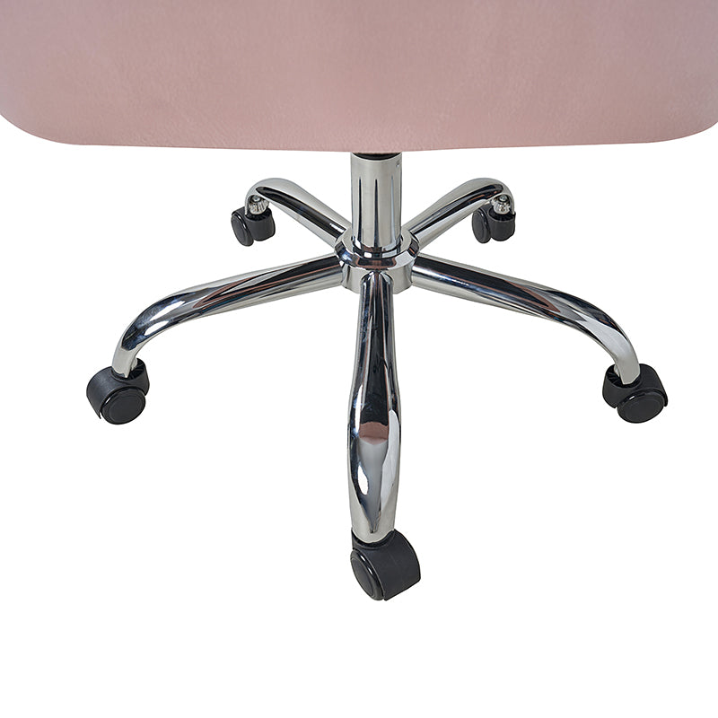Theo Modern Velvet Office Chair with Tufted Back - Ergonomic Desk Chair for Home & Office Workspace, Comfortable Computer Gaming Chair for Long Hours Sitting