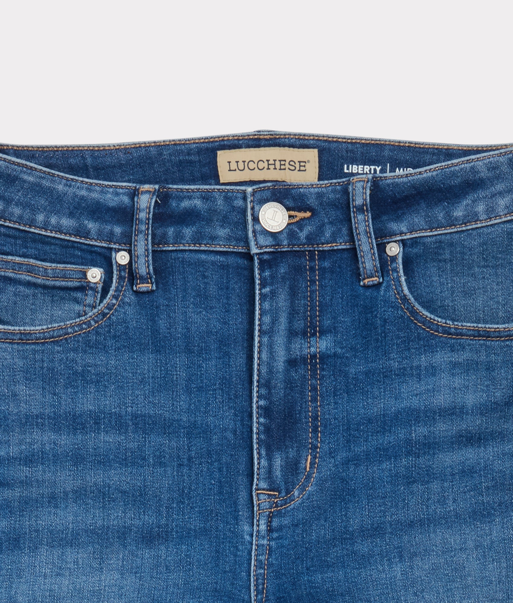 Liberty Mid Rise Bootcut Jeans for Women - Classic Rustic Wash, Comfortable Stretch Denim | Perfect for Casual Wear, Work & Everyday Outfits