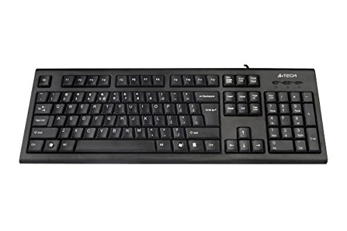 A4tech KRS-85 Ergonomic Keyboard with Rounded Edges - Comfortable Typing for Office, Gaming & Long Work Sessions