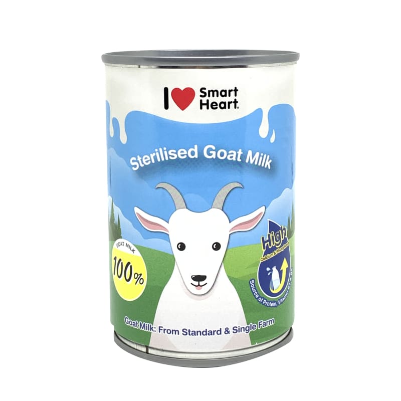 Premium SmartHeart Goat Milk for Dogs & Cats - 400ml Canned Supplement | Digestive Health & Immune Support | Perfect for Puppies, Kittens & Senior Pets | Ideal for Hydration, Recovery & Picky Eaters