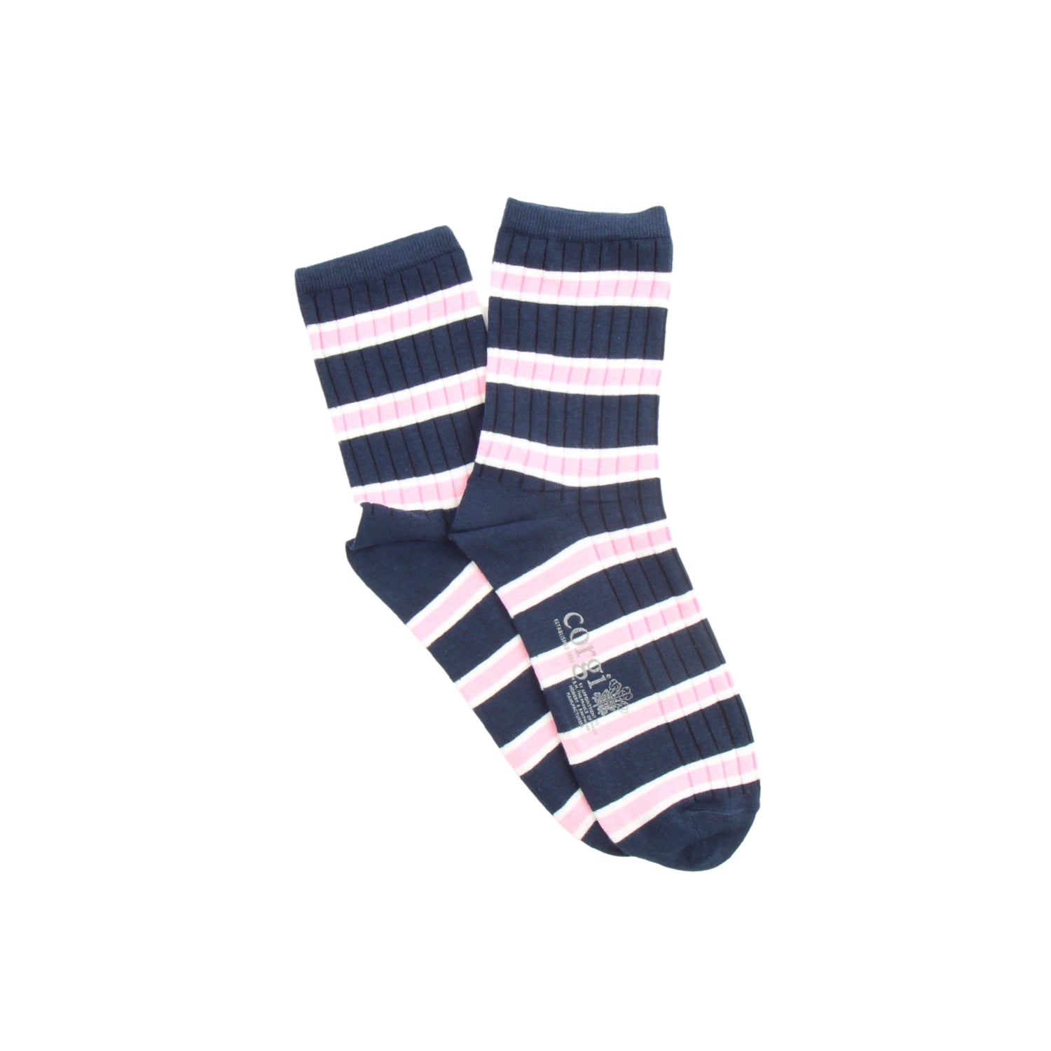 Men's Oxford Stripe Quarter Cotton Socks - Breathable & Comfortable Casual Dress Socks for Work, Office & Everyday Wear