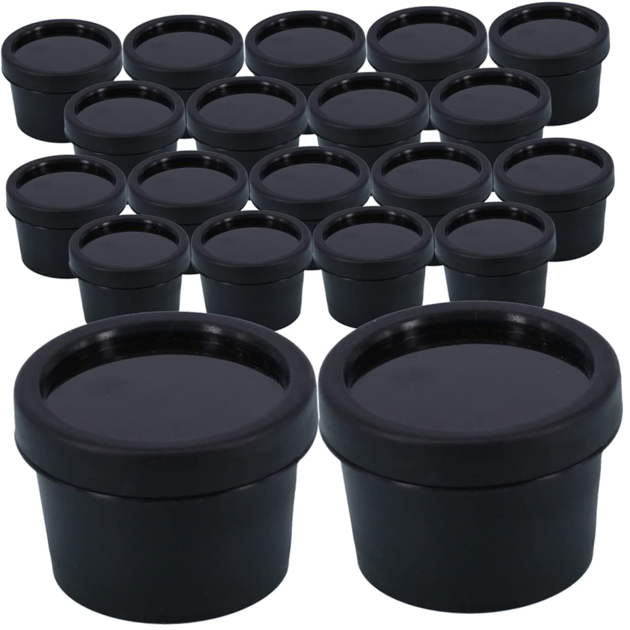 TENDYCOCO 20pcs Leakproof Travel Cosmetic Containers Set - Small Empty Jars for Skincare, Eyeshadow, Toiletries | Portable Mask Bottles & Boxes for Travel, Gym, Home Organization