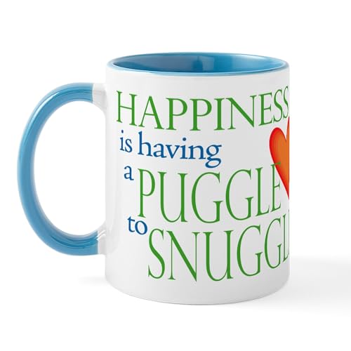 White/Blue Inside - Snuggle Puggles Mug