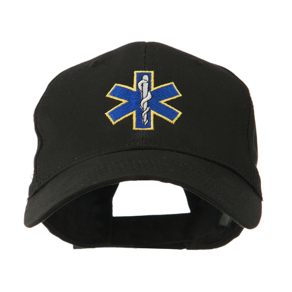 Star of Life Embroidered Baseball Cap for EMT & First Responders - Premium Adjustable Snapback Hat for Medical Professionals & Emergency Services