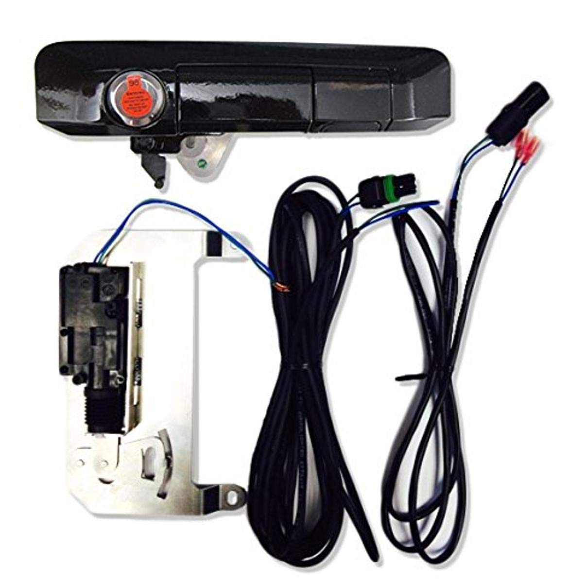 Pop & Lock PL85410 Gloss Black Power Tailgate Lock with Bolt Codeable Technology for Toyota Tacoma - Smart Keyless Entry, Anti-Theft Security System - Perfect for Truck Bed Protection & Cargo Security