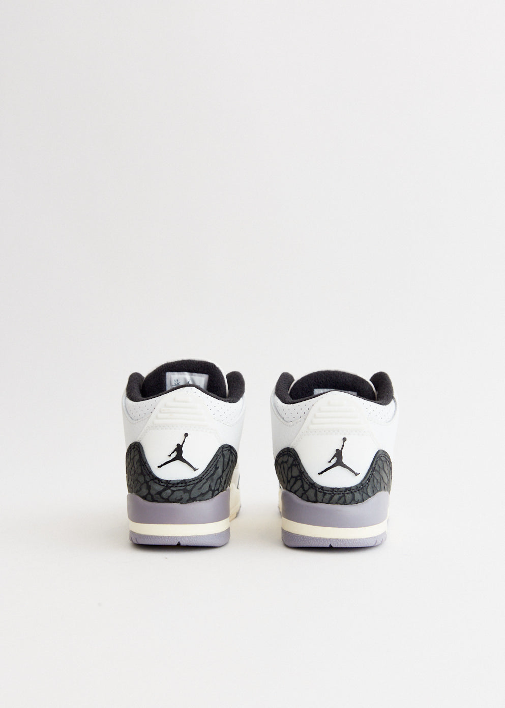 Air Jordan 3 Retro 'Cement Grey' Basketball Shoes for Kids (PS) - Perfect for School, Sports & Casual Wear