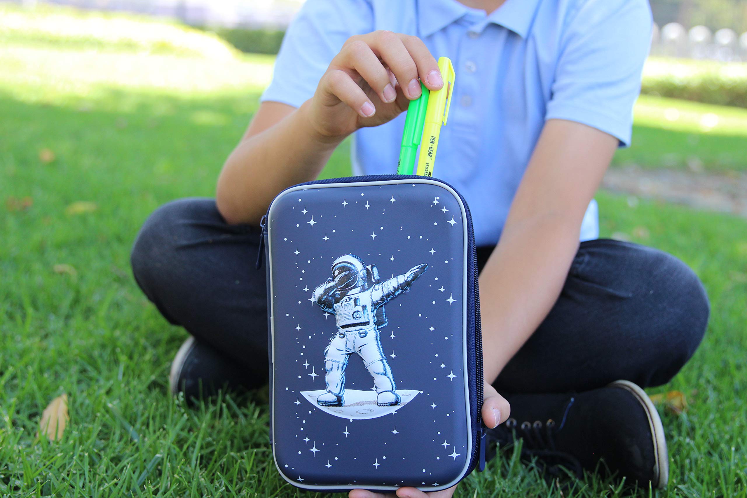 Kids Pencil Case - Zippered Organizer for School Supplies, Perfect for Boys & Girls