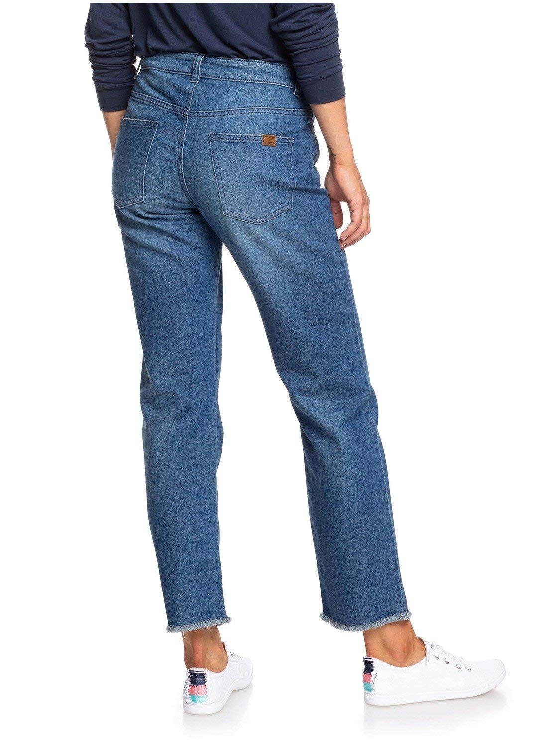 Roxy Women's Good Story Straight Fit Jeans - Dark Indigo Blue - Size 27 - Comfortable & Stylish for Casual Wear, Work & Everyday Outfits