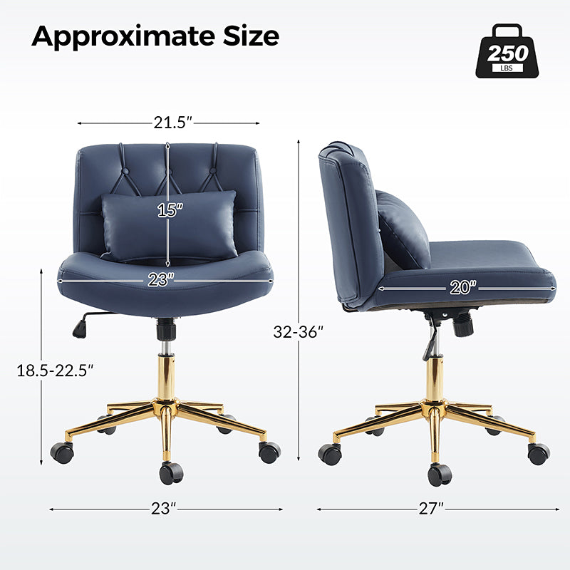 Scratch-Resistant & Easy-Clean Office Chair - Cecil Ergonomic Desk Chair for Home & Office Workspace