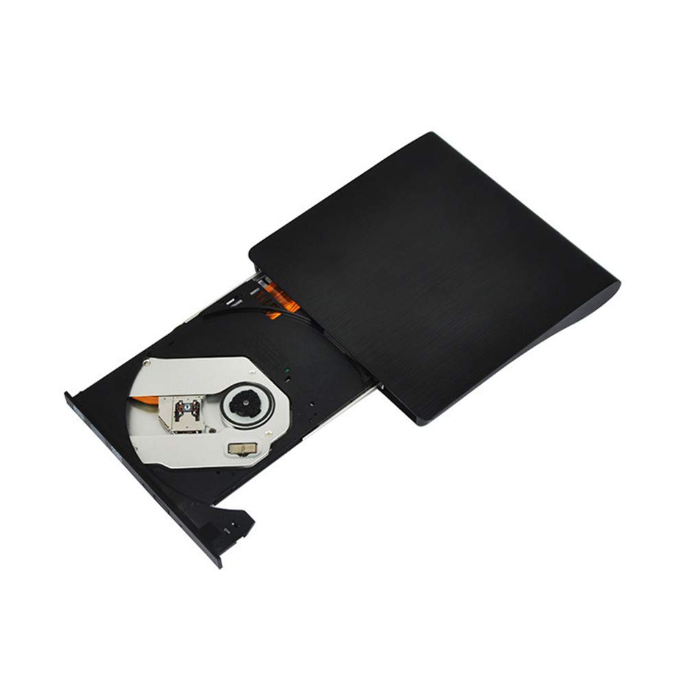 HYRIPE Ultra Slim External CD/DVD Drive - USB 3.0 & Type-C Portable DVD Player with CD +/-RW Burner - Compatible with Laptop, Desktop PC, MacBook (Windows/Mac/Linux) - Perfect for Home Office, Travel & Media Backup
