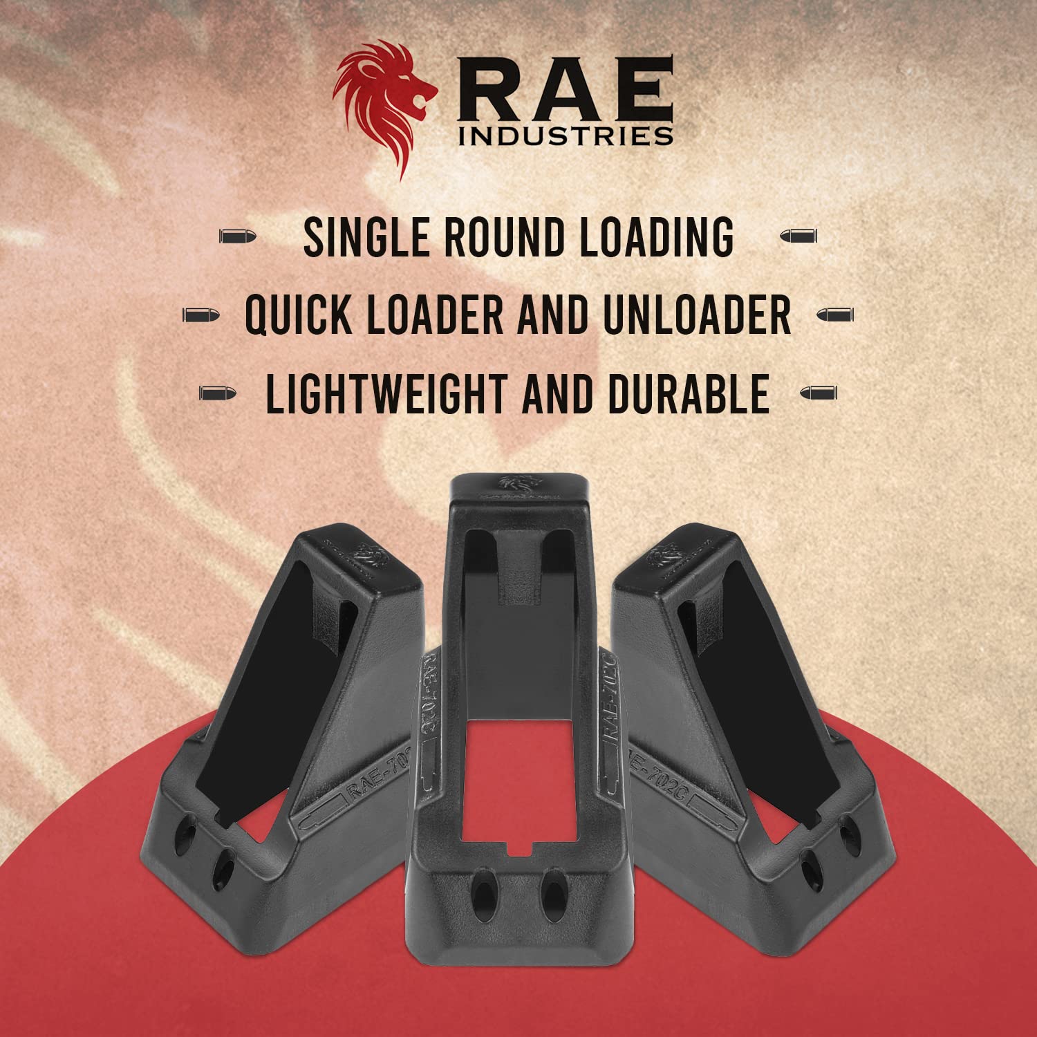 RAEIND Speedloaders Magazine Loader Tools for Rock Island Armory Handguns - Compatible with All Stack Models Including Baby Rock, 1911 Compact, TAC Ultra, TCM - Fast & Easy Reloading for Shooting Range & Self Defense