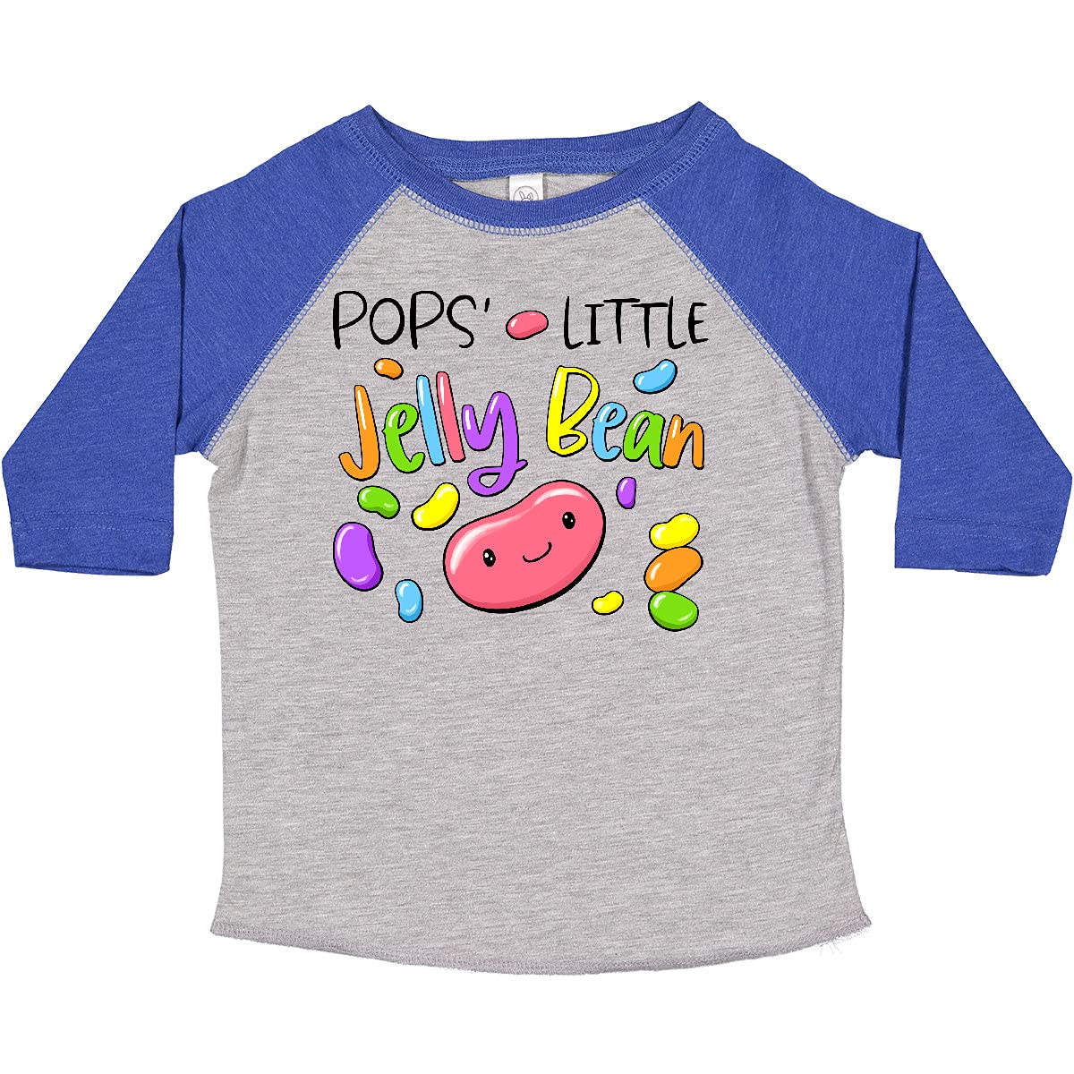 Inktastic Pops' Little Jellybean Cute Easter Candy Toddler T-Shirt - Adorable Easter Outfit for Baby Boys & Girls - Perfect for Easter Egg Hunts, Family Photos & Spring Celebrations