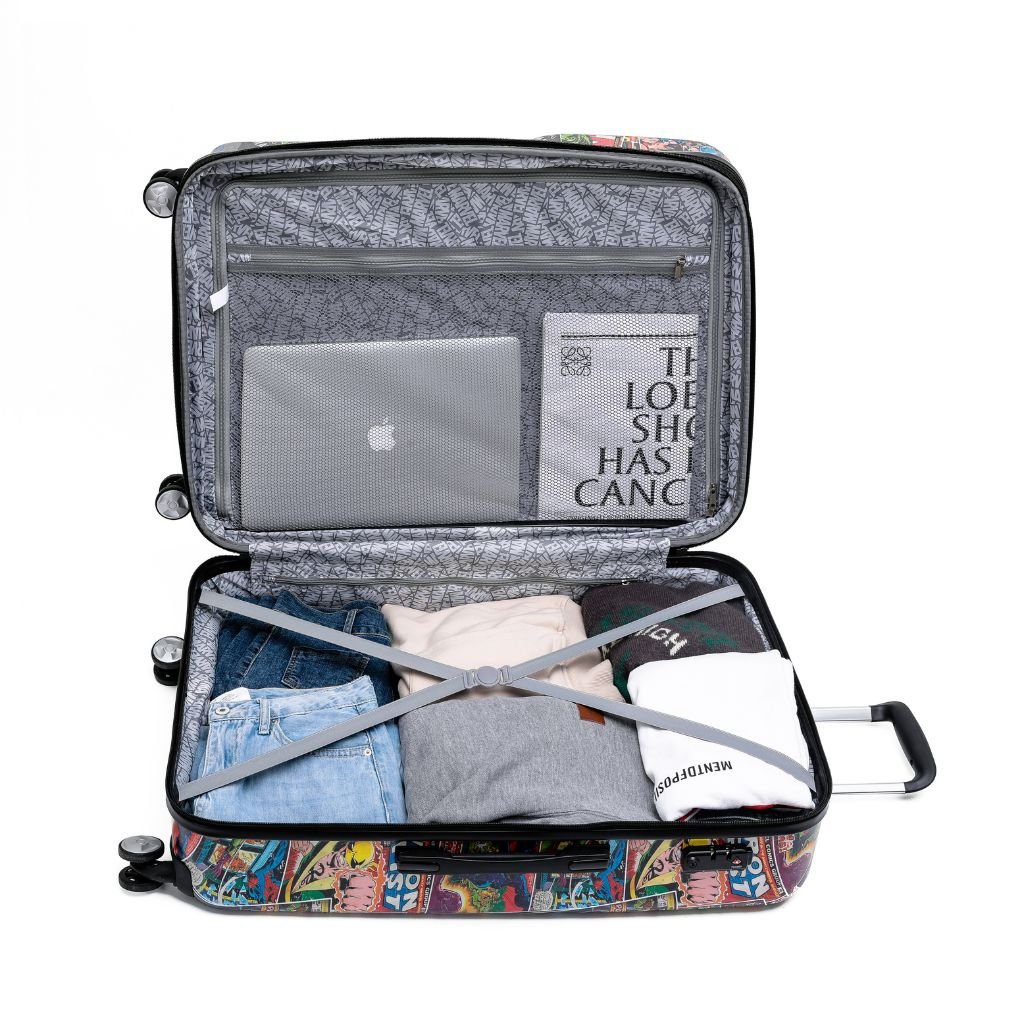 Marvel Comics Medium Hardsided Suitcase - Lightweight Spinner Luggage for Travel, Business & Vacation - Perfect for Superhero Fans & Collectors