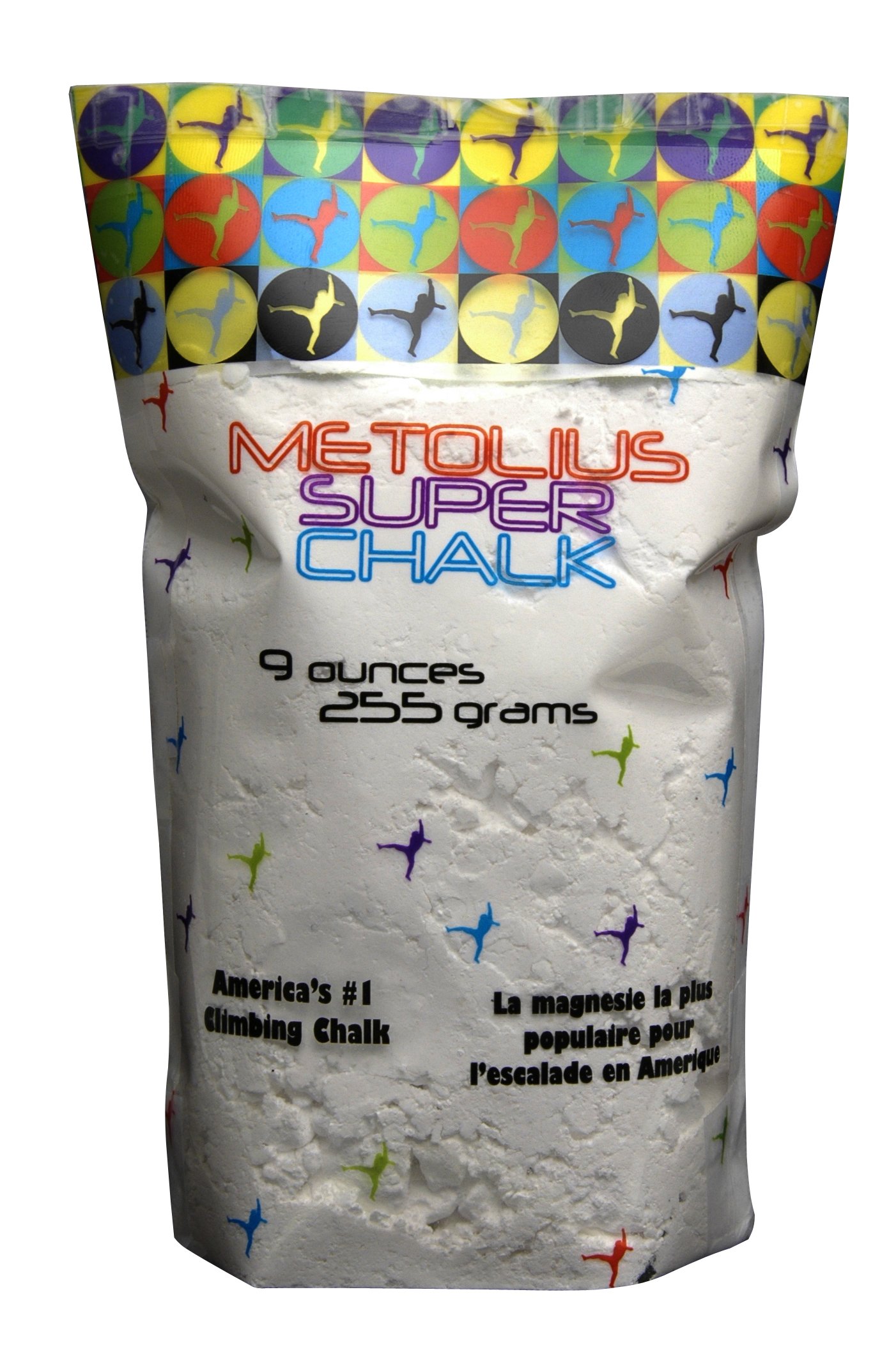 Metolius Super Chalk - 9 oz. Bag | Premium Climbing Chalk for Better Grip | Ideal for Rock Climbing, Weightlifting & Gymnastics
