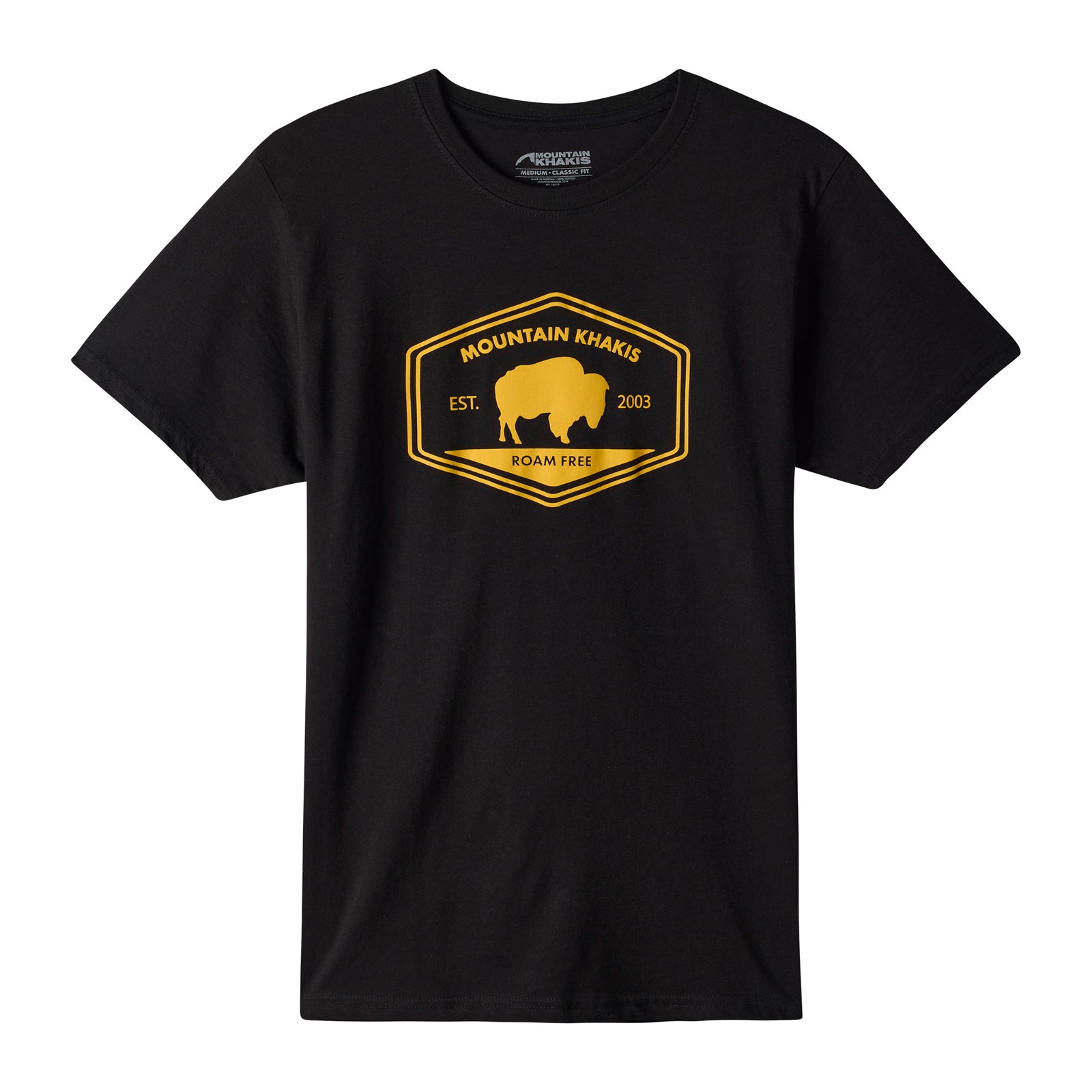 Roam Free Graphic T-Shirt for Men - Soft Black Cotton Tee with Stylish Print | Perfect for Casual Wear, Street Fashion & Everyday Outfits
