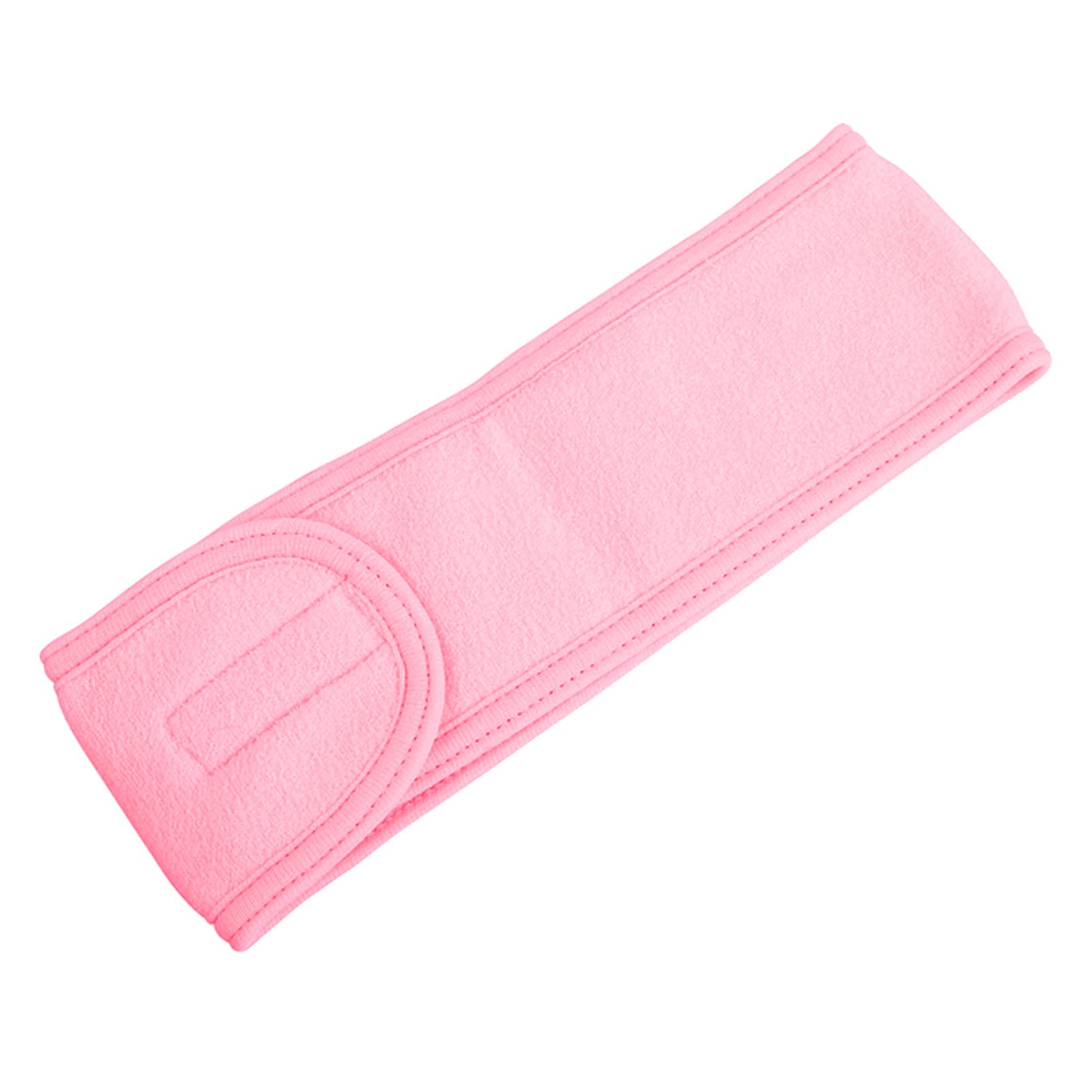 Adjustable Wide Headband for Women - Yoga, Spa, Bath, Shower & Makeup Accessory - Soft Washable Face Cosmetic Headband - Perfect for Workout, Skincare & Daily Use (Pink)