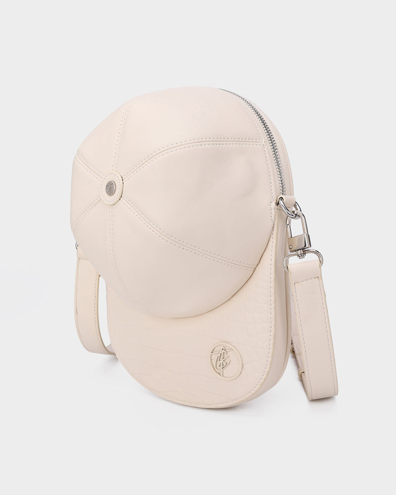 Stylish White Baseball Cap Design Bag - Perfect for Sports, Travel & Everyday Use