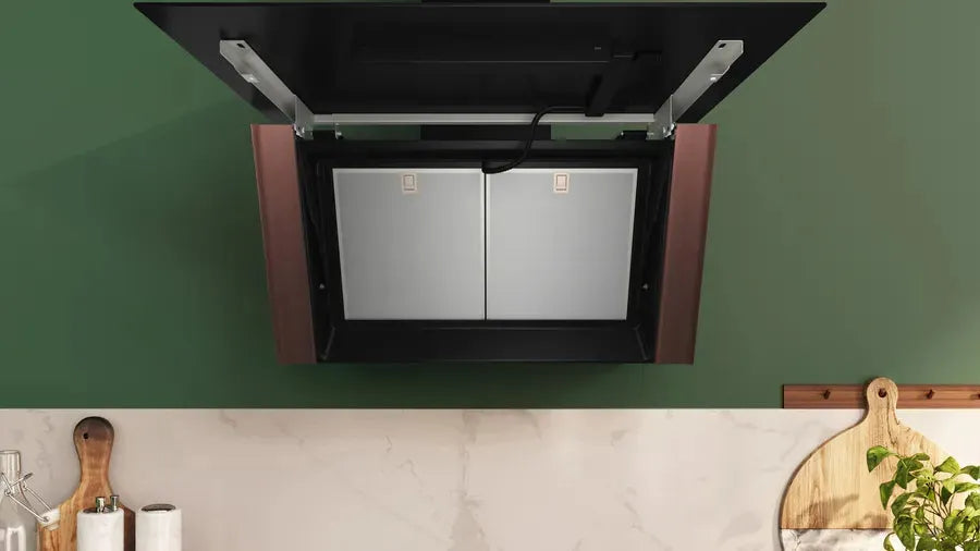 NEFF N90 D98IPT2Y5 90cm Wall Mounted Range Hood with Flex Design - Powerful Kitchen Ventilation for Modern Homes