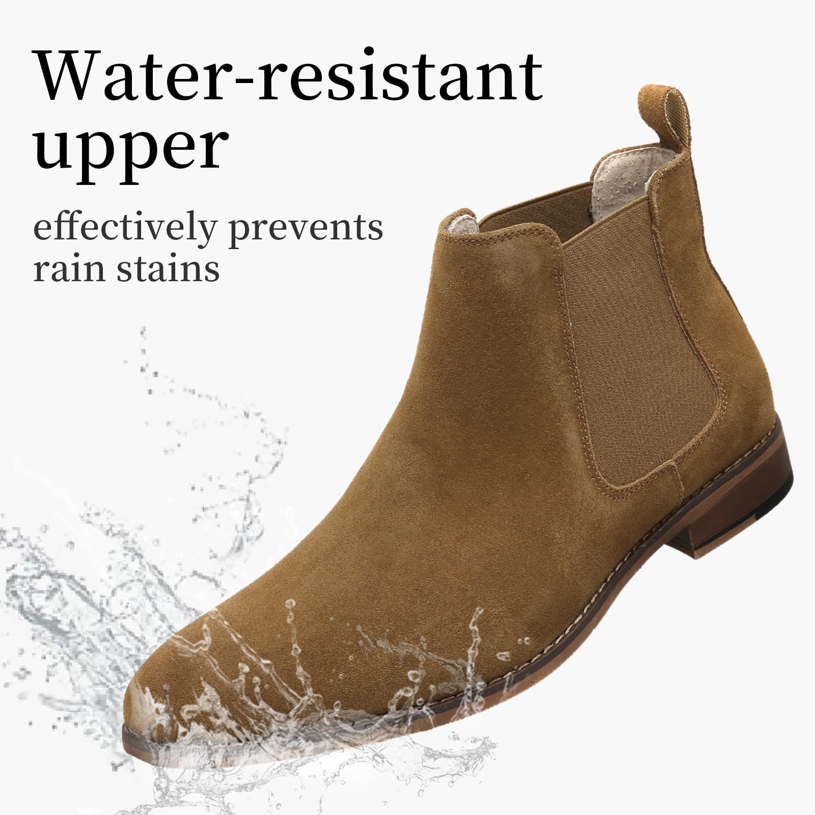 Men's Classic Chelsea Boots - Elastic Dress Boots for Casual Wear | Comfortable & Stylish Ankle Boots for Work, Date & Everyday Outfits