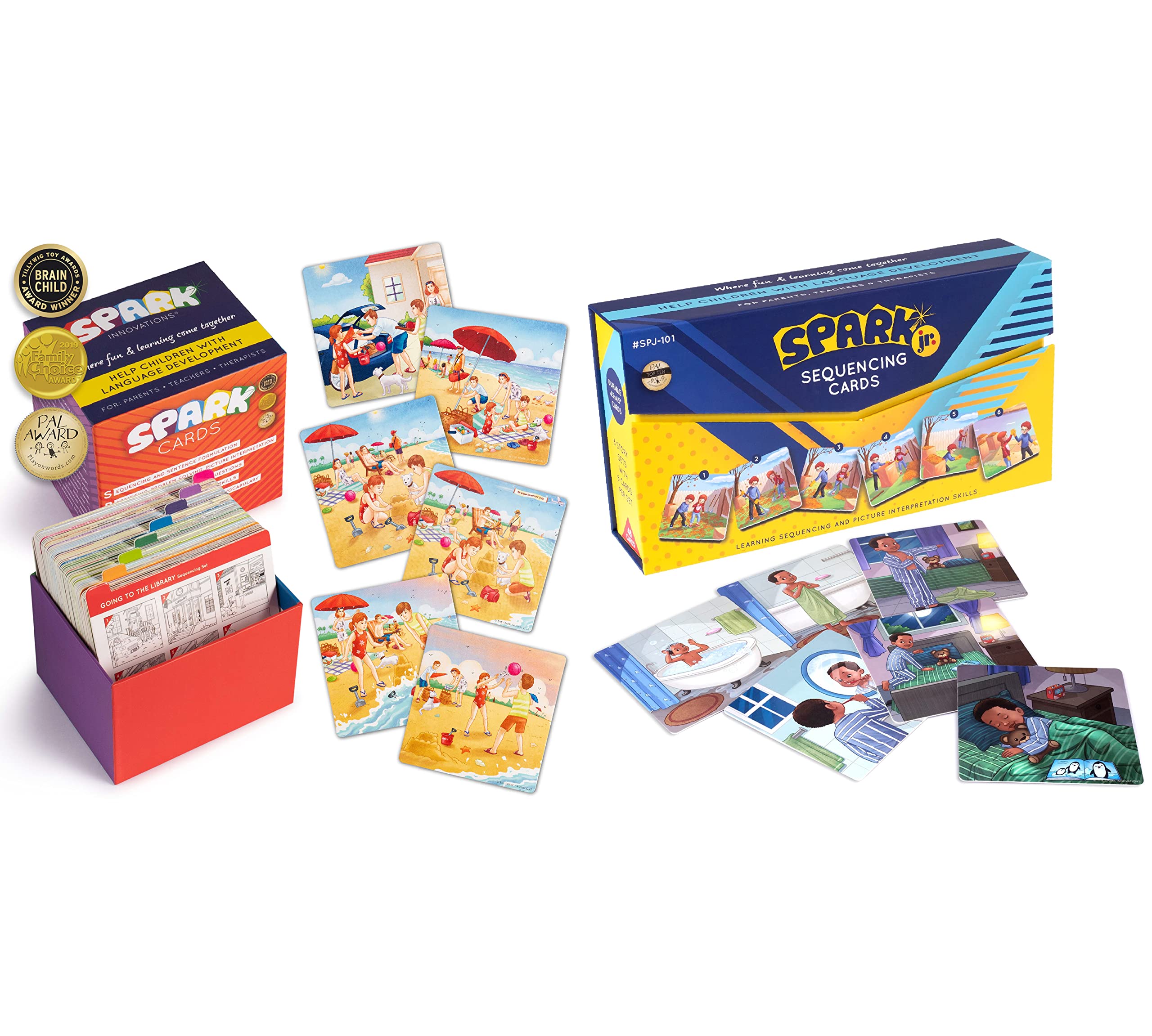 Sequencing Cards for Storytelling, Speech Therapy & Autism Learning - English Language Games, SEL Activities (Set 1, 2, JR Combo) - Perfect for Classroom, Homeschool & Special Education