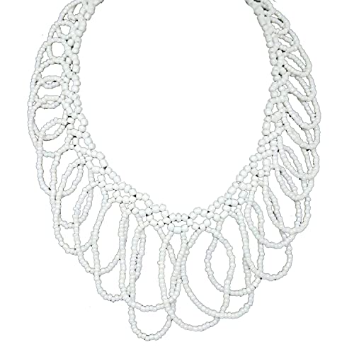 SHOP LC Therapy Beads Resin Lock Chain Choker Necklace - 18