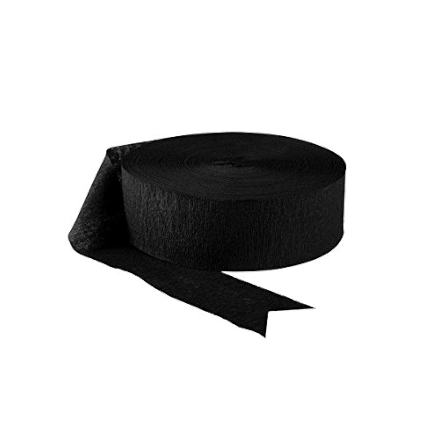 Jumbo Roll Party Crepe Streamer - Jet Black - 500 Feet - Bulk Party Decorations for Birthday, Wedding & Holiday Celebrations