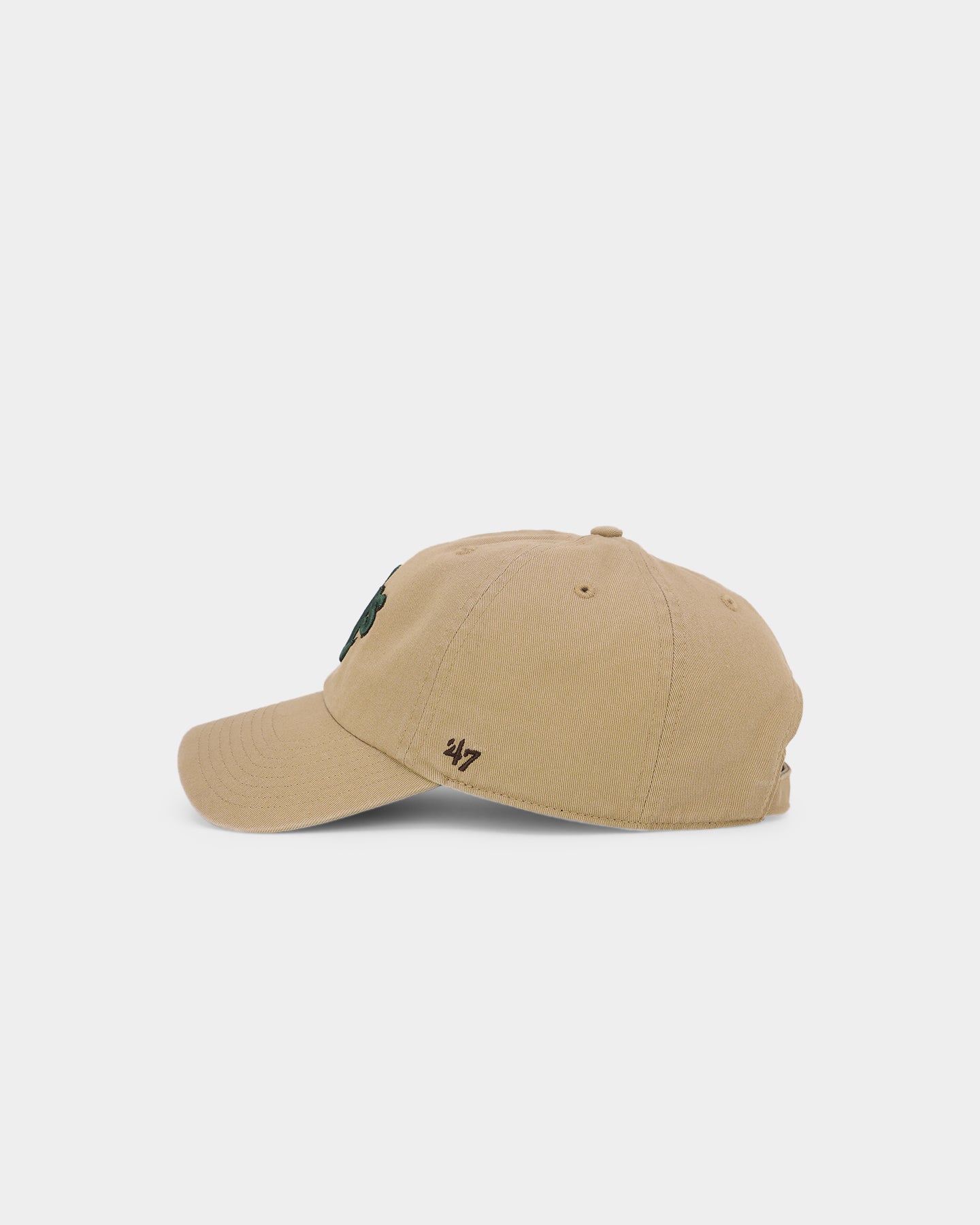 47 Brand Oakland Athletics 'Croc Hunter' Snapback Hat - Khaki/Dark Green Adjustable Baseball Cap for Men & Women - Perfect for Sports Games, Outdoor Activities and Casual Wear