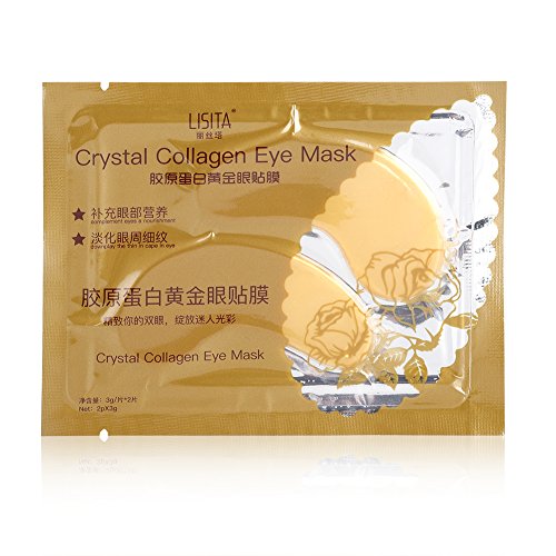 Rotekt 5 Pairs Crystal Collagen Eye Mask - Dark Circle & Wrinkle Reducing, Moisturizing Gel Patch for Puffy Eyes - Perfect for Night Care, Travel & Spa Relaxation