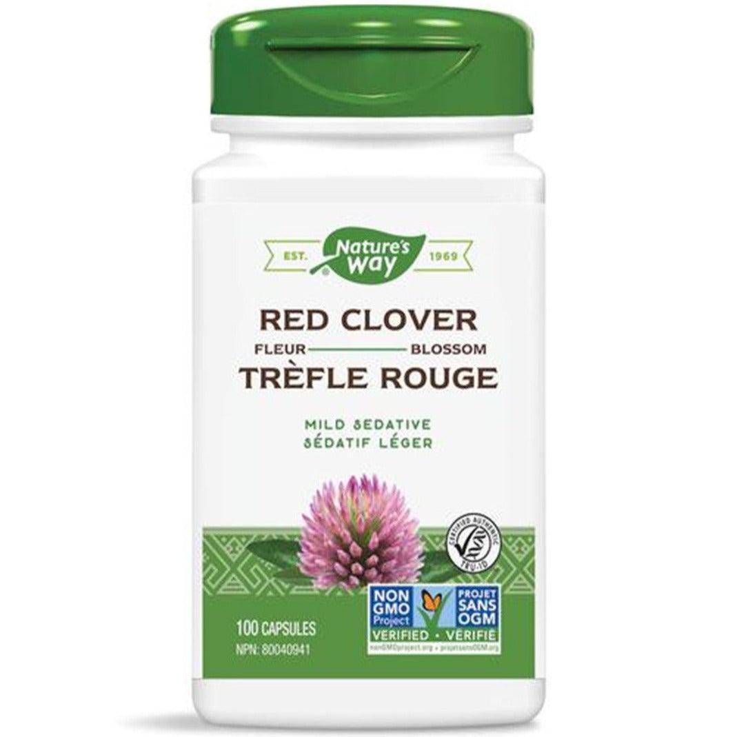Nature's Way Red Clover 100 Capsules - Herbal Supplement for Women's Health & Hormone Balance - Supports Menopause, PMS & Skin Health