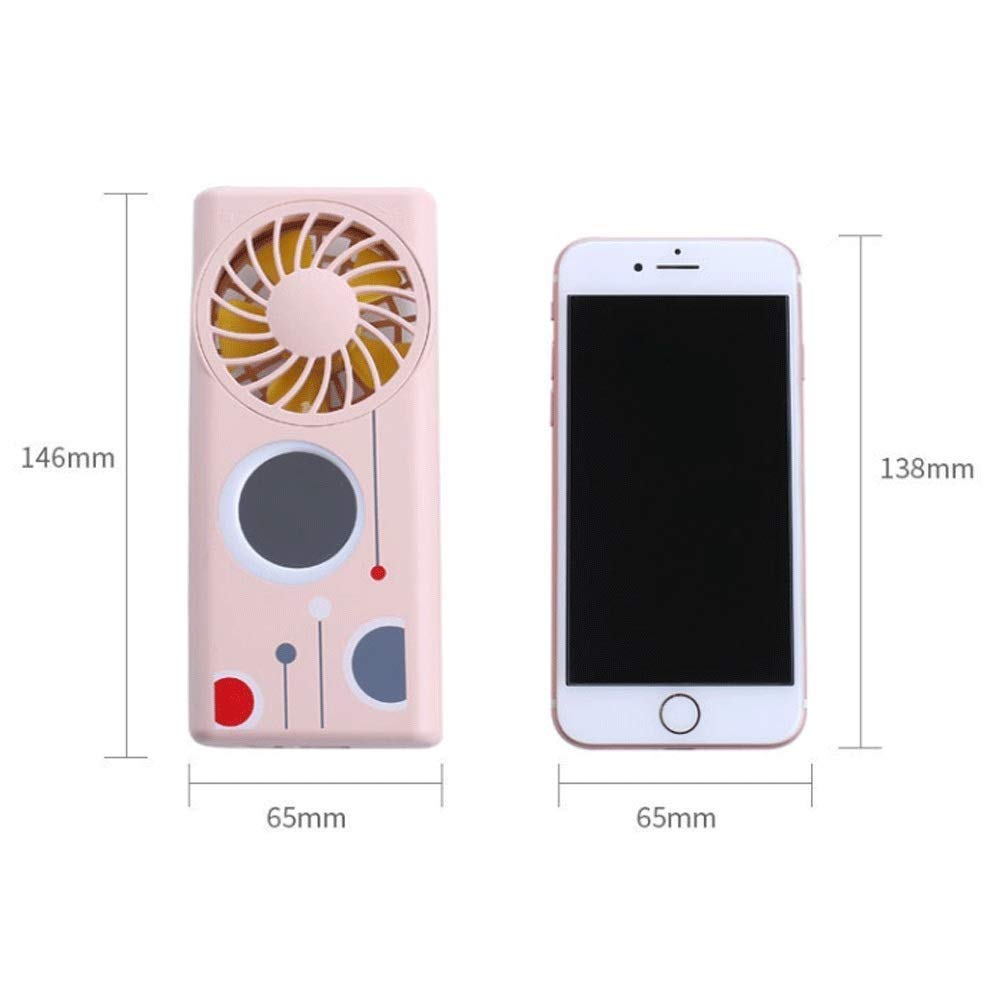 Portable Mini USB Personal Fan - Handheld Cooling Blower for Eyelash Extensions, Travel, Home & Office Use - Compact Air Conditioner Alternative (Pink) | Perfect for Makeup Artists, Commuters & Desk Workers