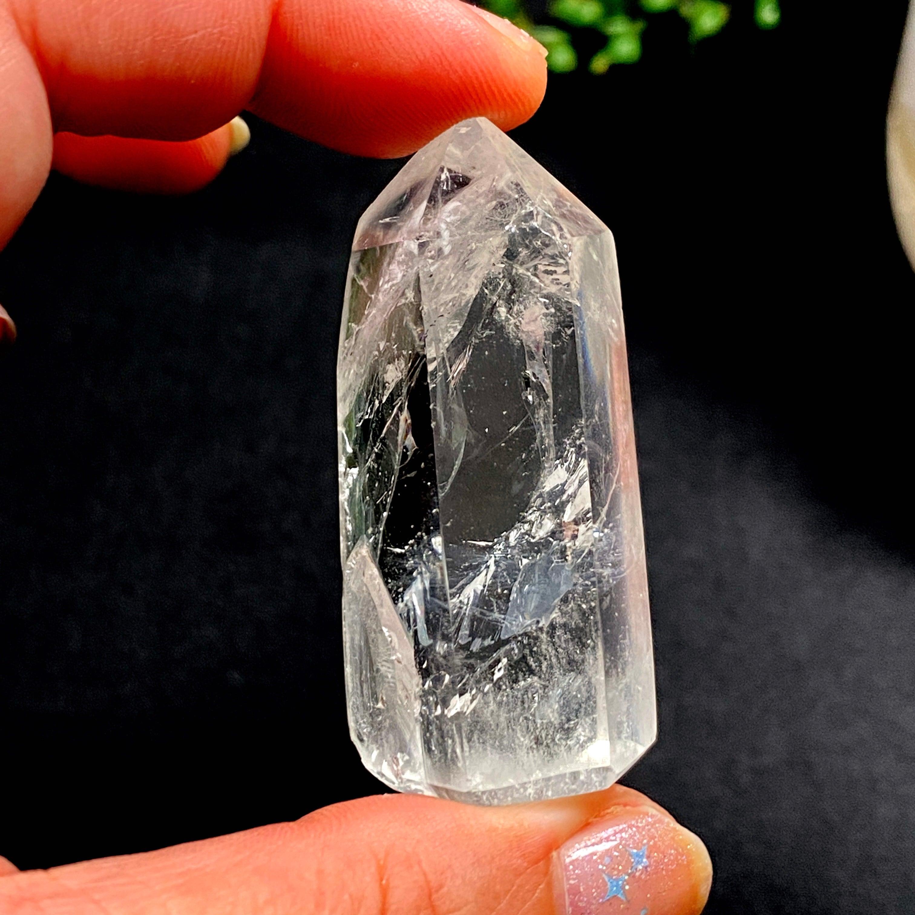 50g Clear Quartz Generator - Natural Healing Crystal for Meditation, Energy Balancing & Chakra Cleansing - Perfect for Home, Office & Spiritual Practices