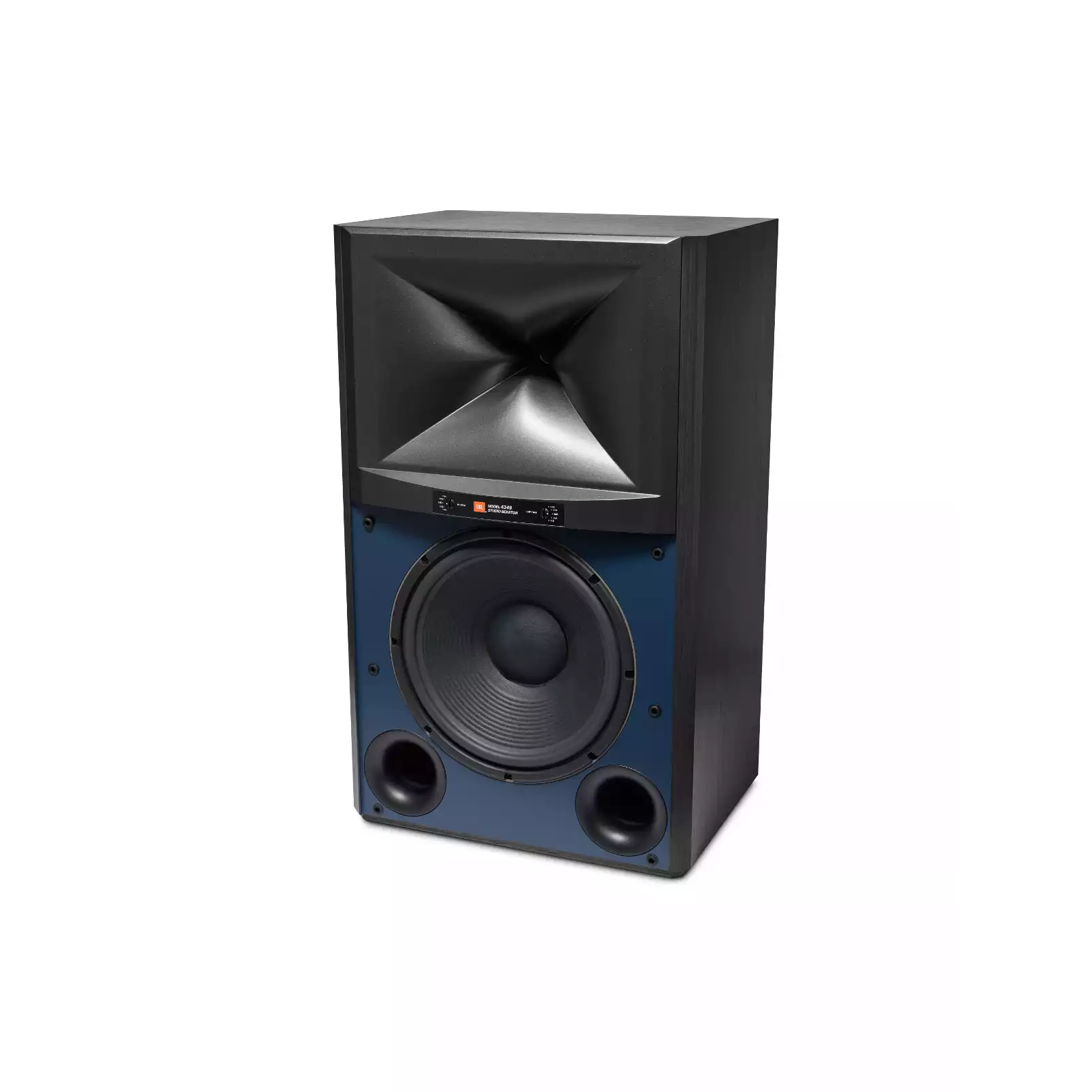 JBL 4349 2-Way Studio Monitor Bookshelf Speakers (Pair) - Professional Audio Monitors for Home Studio, DJ Setup & Music Production