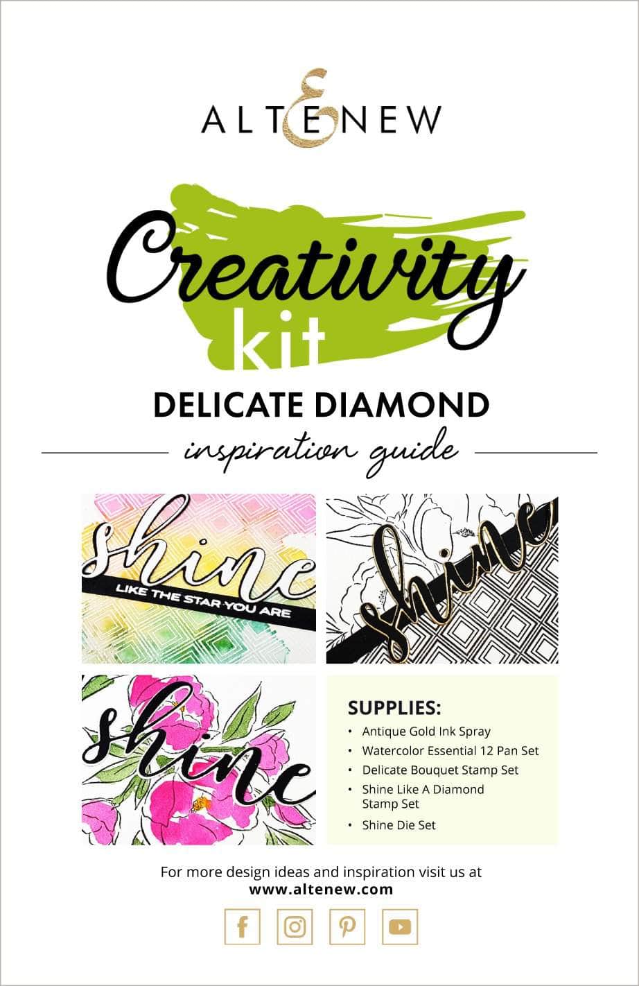 Delicate Diamond Creativity Kit - DIY Jewelry Making Set with Inspiration Guide - Perfect for Crafting, Gifts & Home Decor