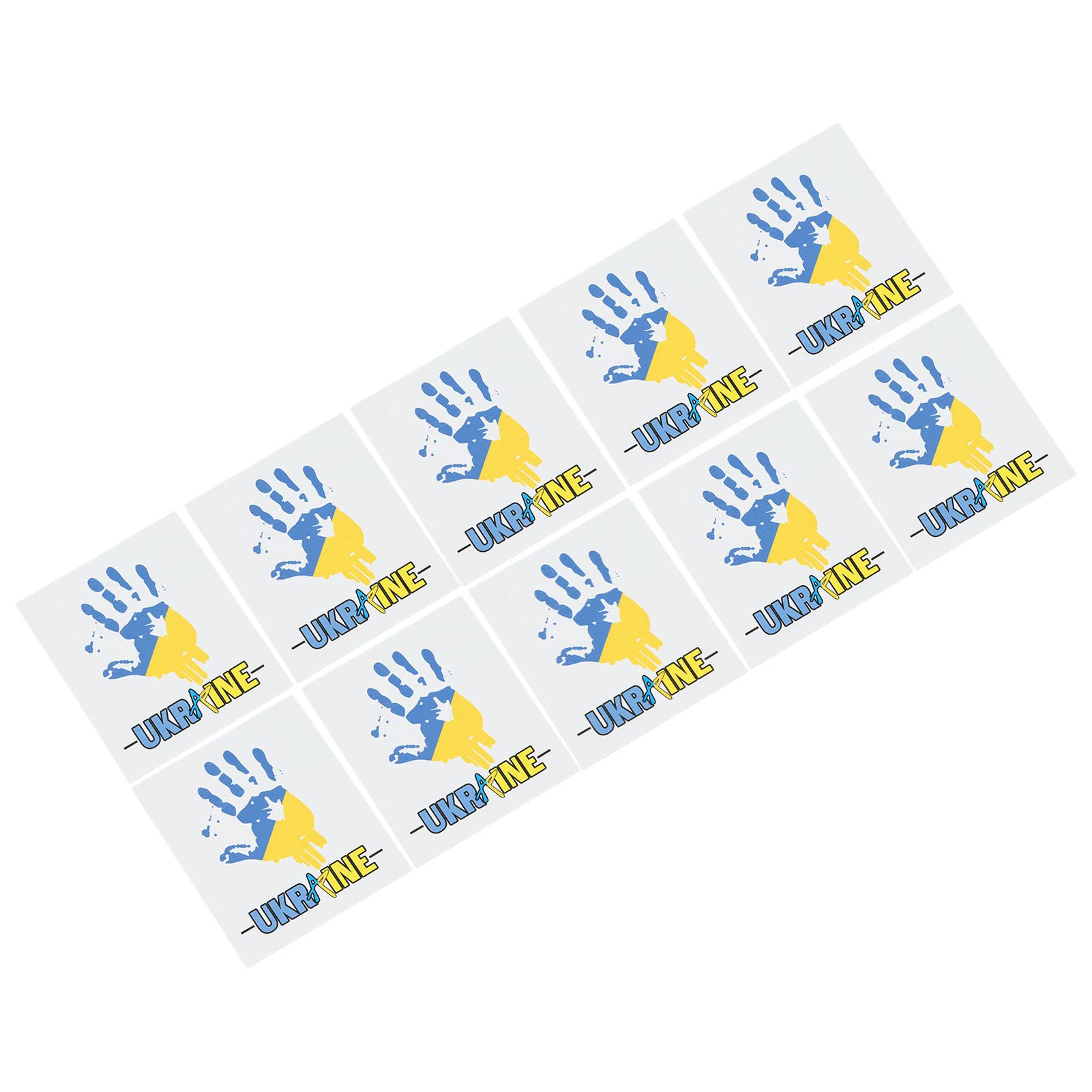 Hand Stickers - Decorative Ukraine Vinyl Stickers for Outdoor Use - Waterproof & Durable for Laptops, Cars, Windows & More
