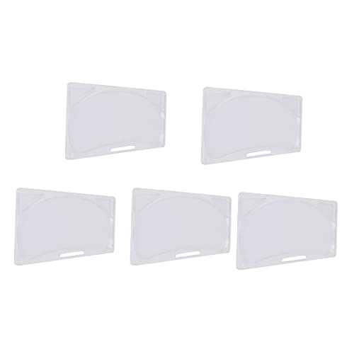 5pcs Transparent ABS Reusable Neck Mask Molds - DIY Neck Beauty Mask Maker Moulds & Patch Tray Plate for Spa, Facial, and Home Skincare Treatments