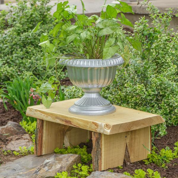 Briar Patch Flower Pot Bench - Rustic Garden Bench with Planter for Outdoor Patio, Yard, and Porch Decor - Perfect for Flowers, Plants, and Cozy Seating