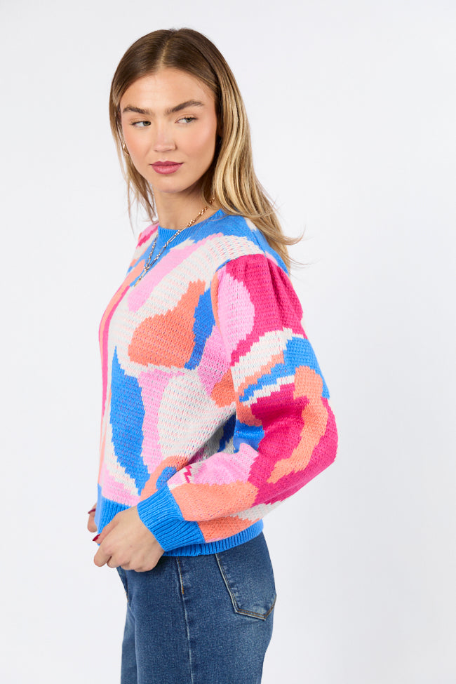 Blue & Multi-Color Striped Sweater for Women | Cozy Knit Pullover | Perfect for Fall & Winter Layering, Casual Outfits, and Office Wear