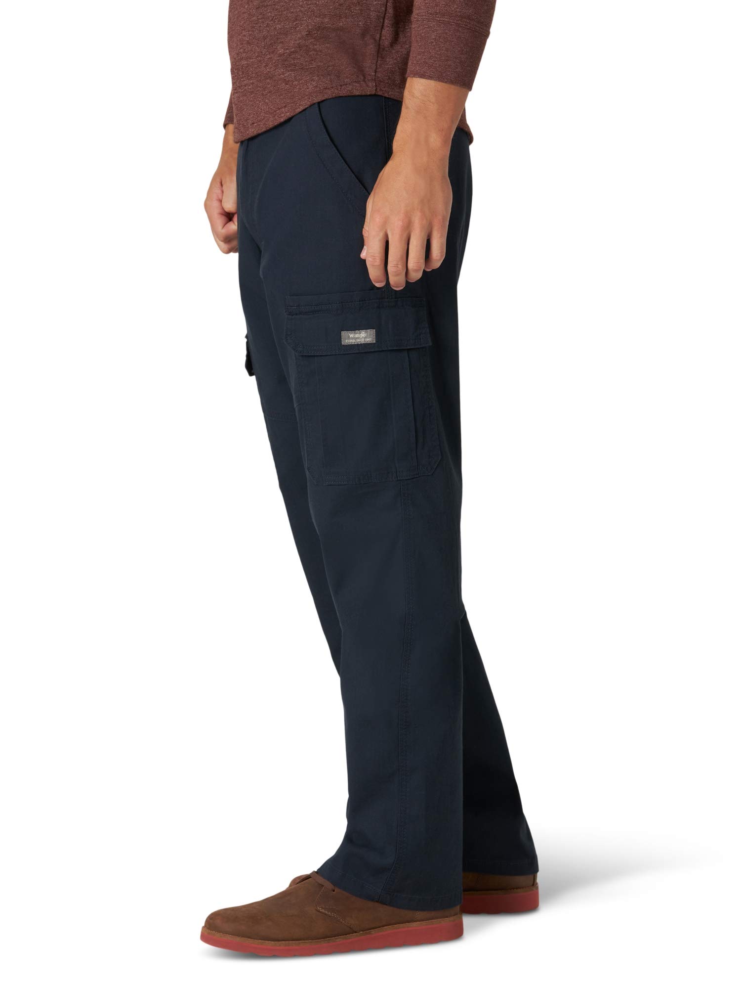Wrangler Men's Relaxed Fit Stretch Cargo Pants - Comfortable Work & Outdoor Pants for Hiking, Camping & Casual Wear
