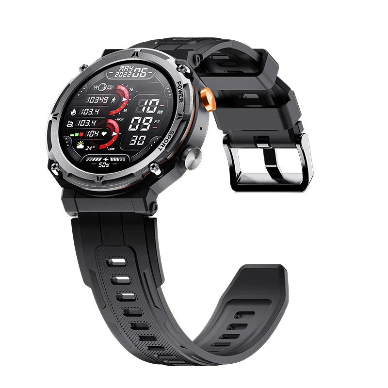Waterproof IP68 Smartwatch with 1ATM Rating - Fitness Tracker, Heart Rate Monitor & Sleep Tracking for Swimming, Running & Outdoor Activities