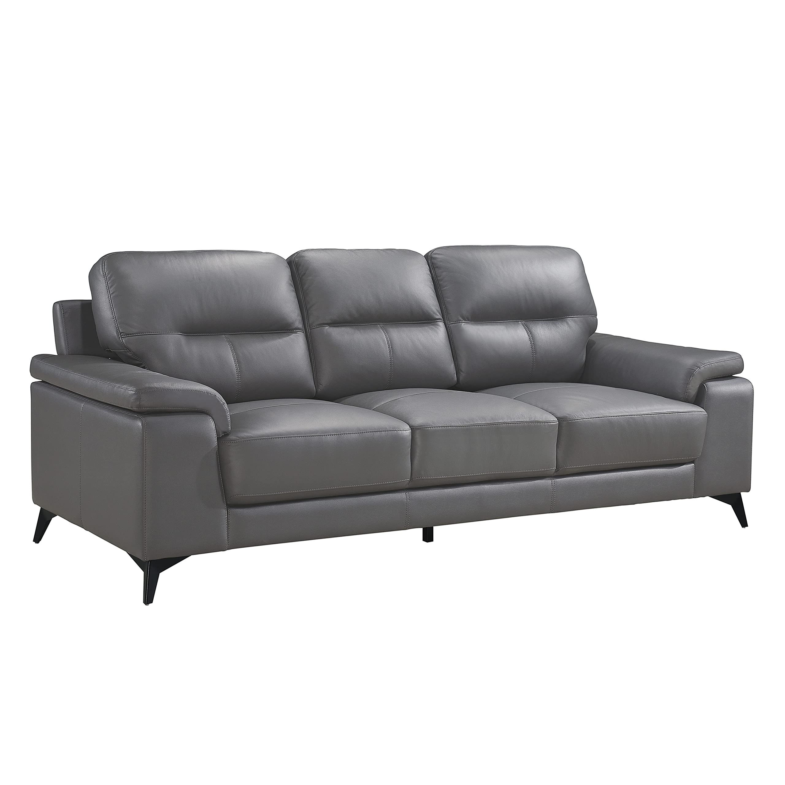 Lexicon Iglesia Modern Living Room Sofa - Dark Gray Fabric Couch for Small Spaces, Comfortable & Stylish - Perfect for Apartments, Condos, and Cozy Homes