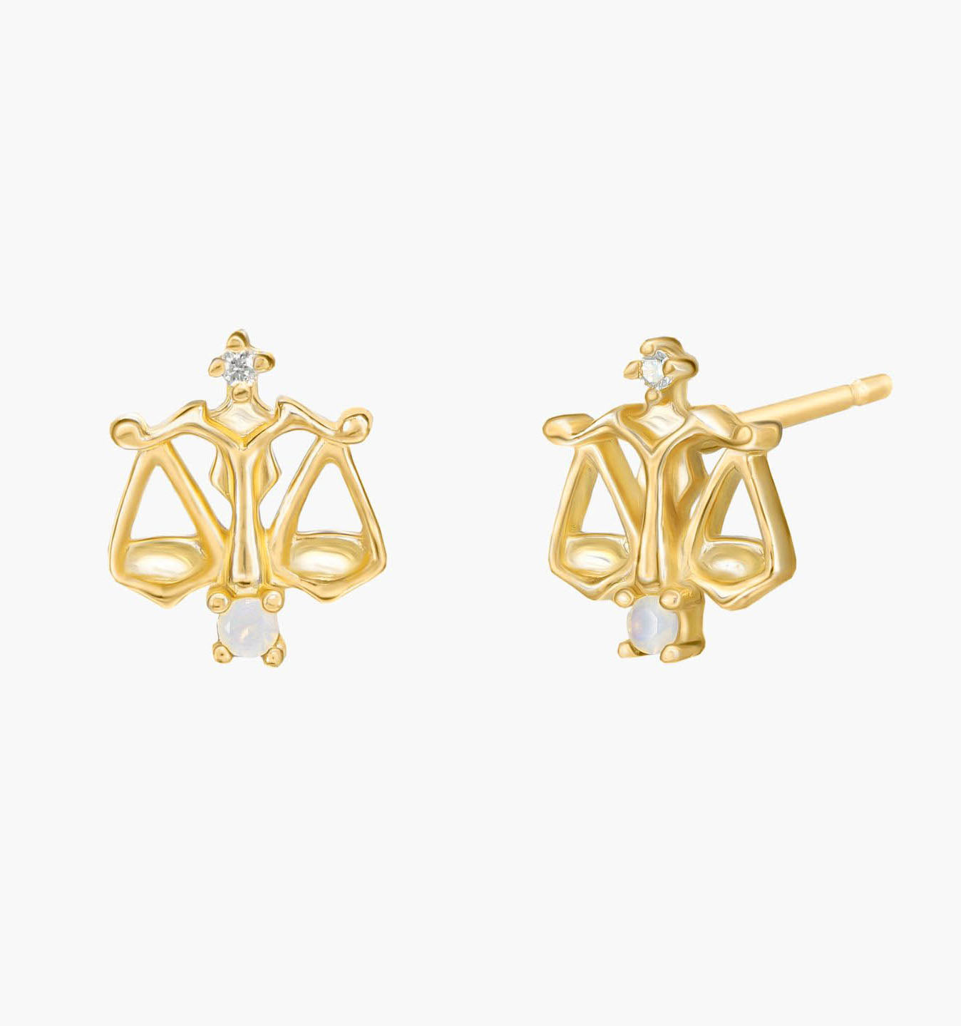 Libra Zodiac Earrings for Women - Sterling Silver Constellation Jewelry - Perfect for Birthdays, Gifts & Daily Wear