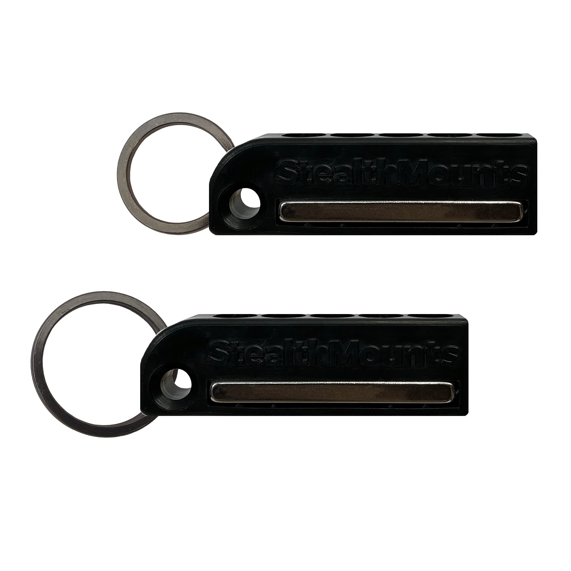 StealthMounts Magnetic Bit Holder Keychain - 2 Pack | Compact Screwdriver Bit Organizer | Key Ring Tool Accessory for DIY, Home Repair & On-the-Go Fixes