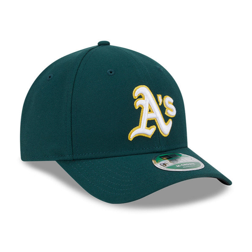 New Era 9Forty M Crown Oakland Athletics Snapback Baseball Cap - Adjustable Green Hat for Men & Women | Perfect for Baseball Games, Streetwear & Casual Outfits