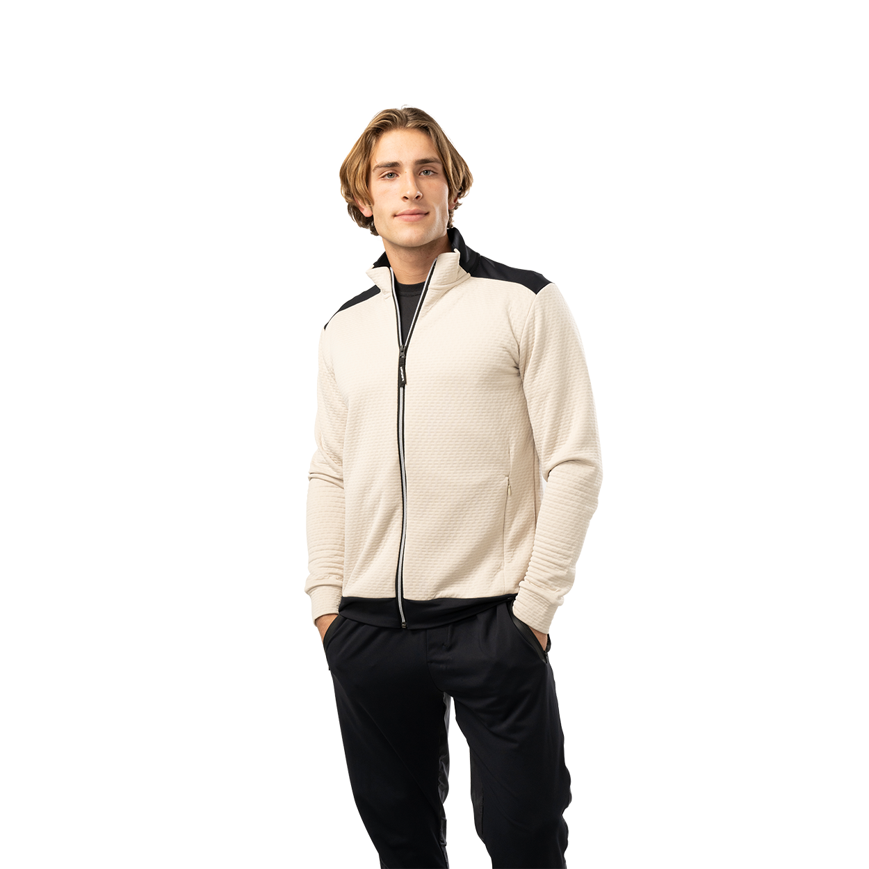 Bauer FLC Textured Full Zip Senior Hockey Jacket - Lightweight & Durable for On-Ice & Off-Ice Training
