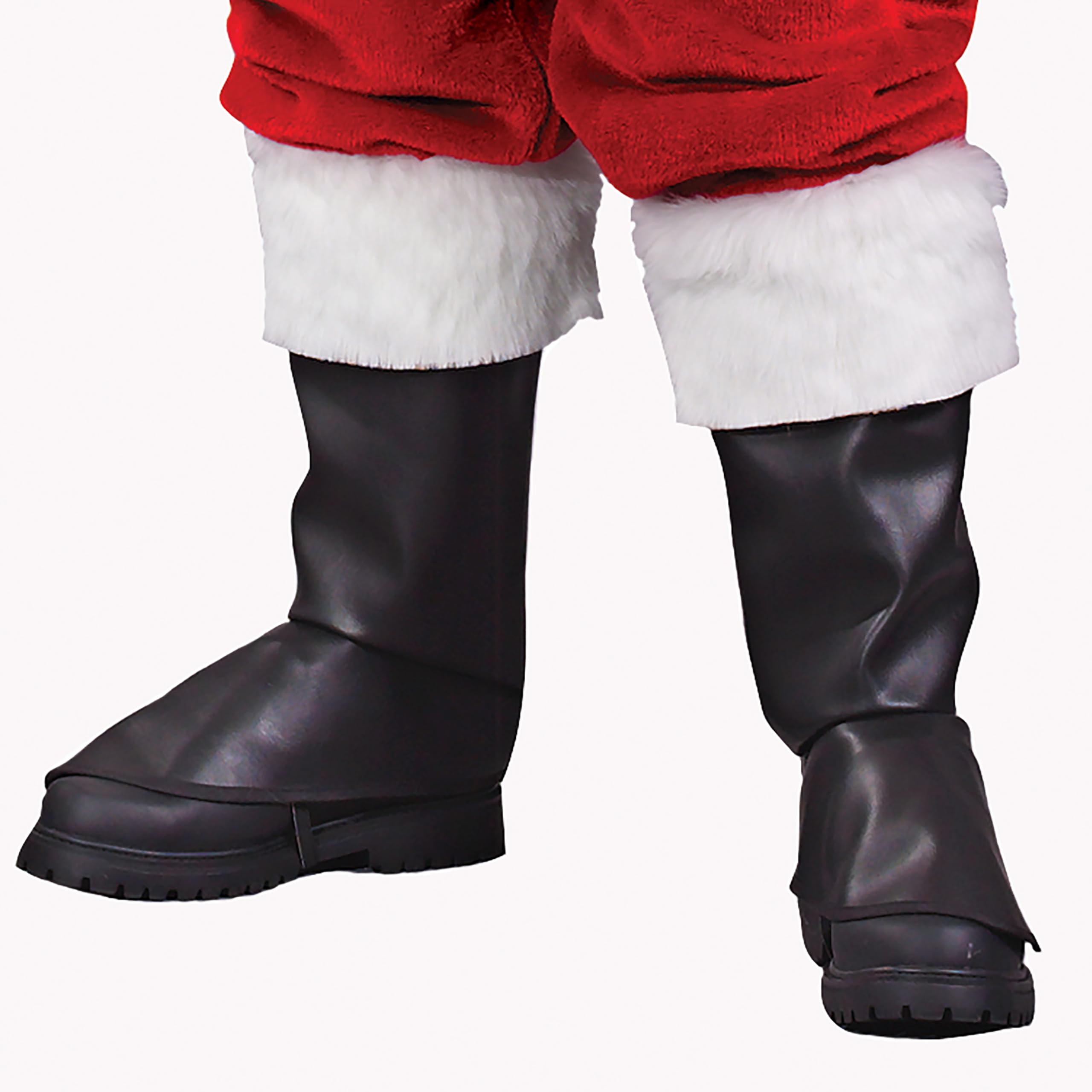 Fun World Costumes Men's Adult Regency Plush Crimson Santa Suit - Perfect for Christmas Parties, Holiday Events & Festive Family Photos