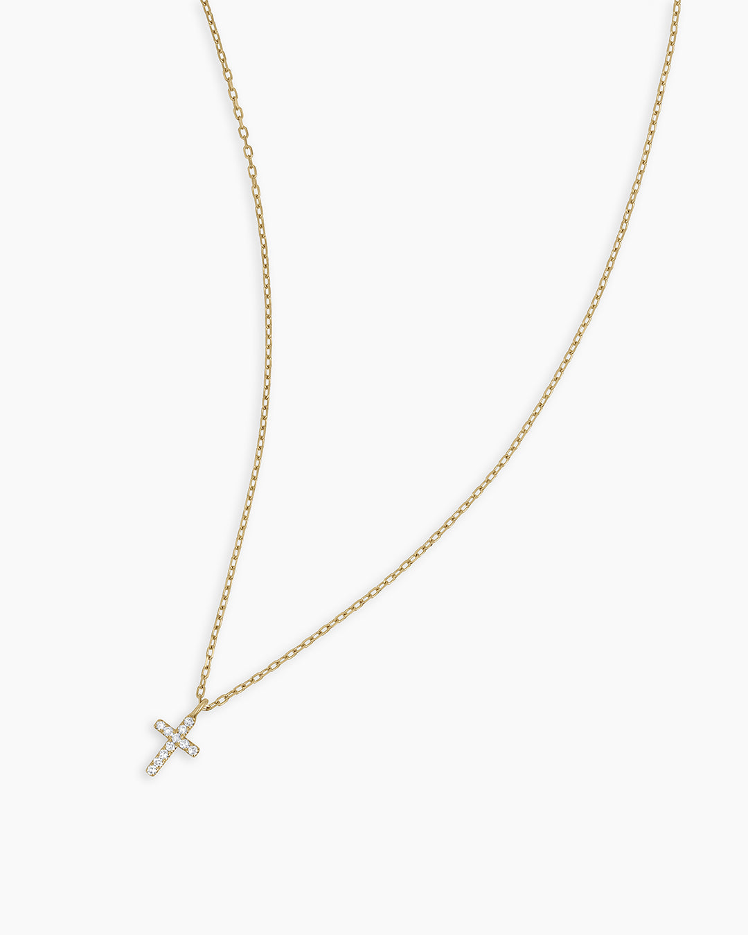 14K Gold Diamond Cross Pendant Necklace for Women - Elegant Religious Jewelry Gift for Christmas, Baptism & Everyday Wear
