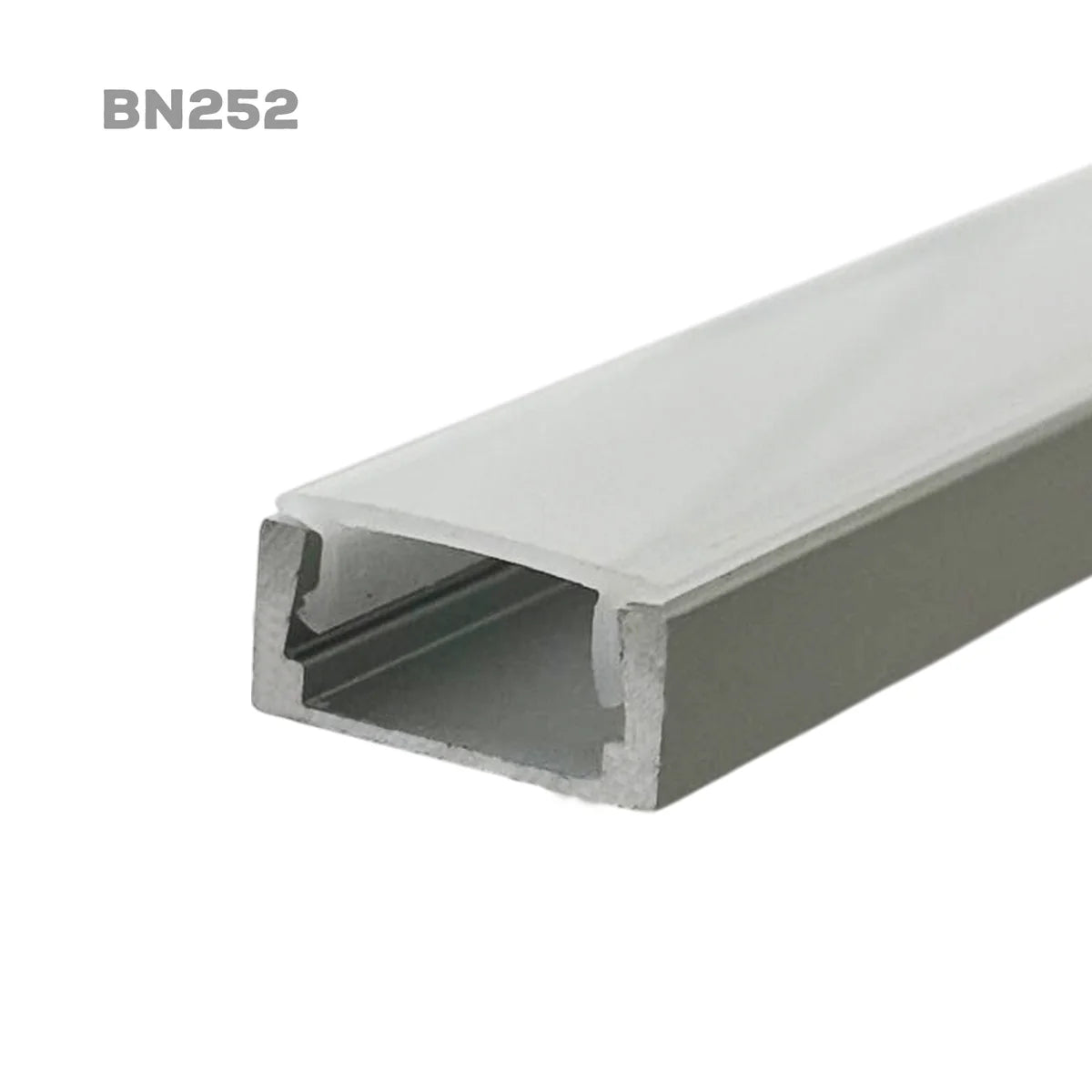 8 ft Aluminum LED Strip Light Channel - 10 Pack BN252 Rectangular Surface Mount for 0.43