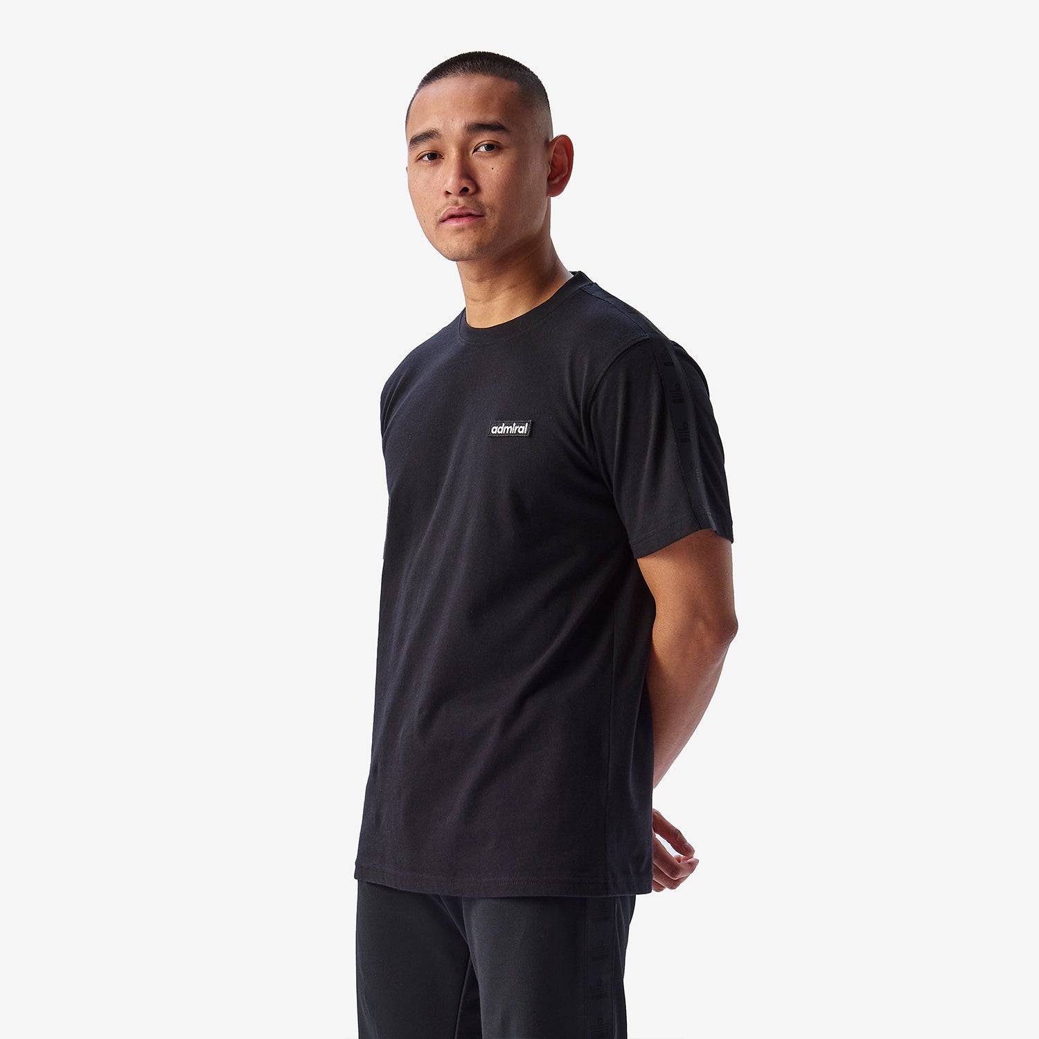 Bardon Repeat Tape T-Shirt - Black | Comfortable & Stylish Men's Graphic Tee for Casual Wear & Street Fashion