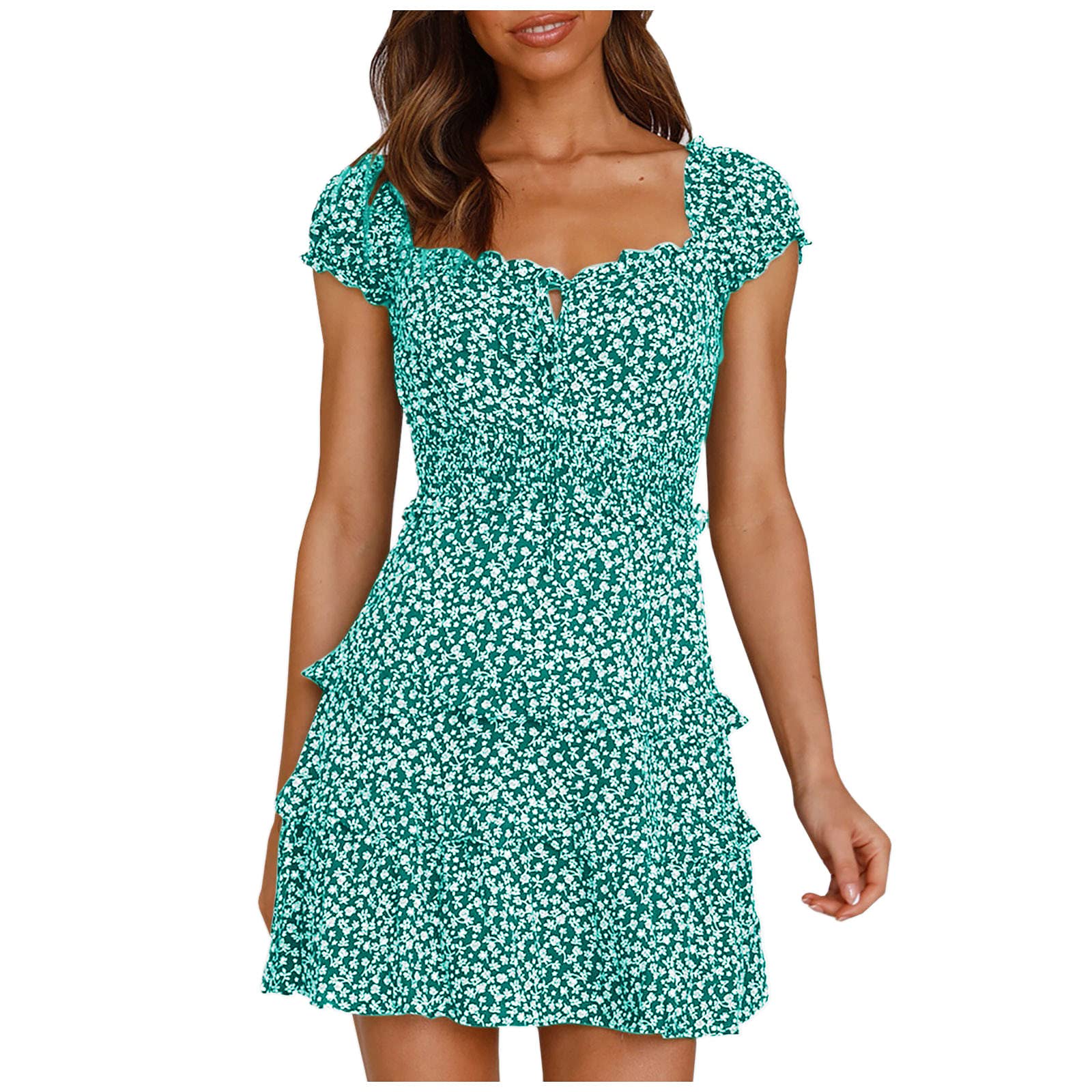 Strapless Maxi Dress for Women - Loose Casual Summer T-Shirt Dress with Short Sleeves | Beach Cover Up, Pool Party, Vacation Outfit