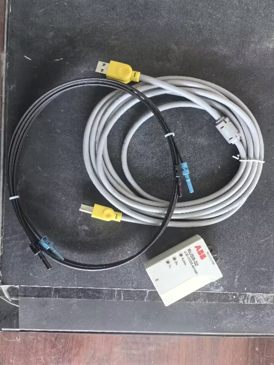 ABB RUSB 02 USB DDCS Adapter - High-Speed USB to DDCS Converter for Industrial Automation | Perfect for PLC Programming and Control System Integration